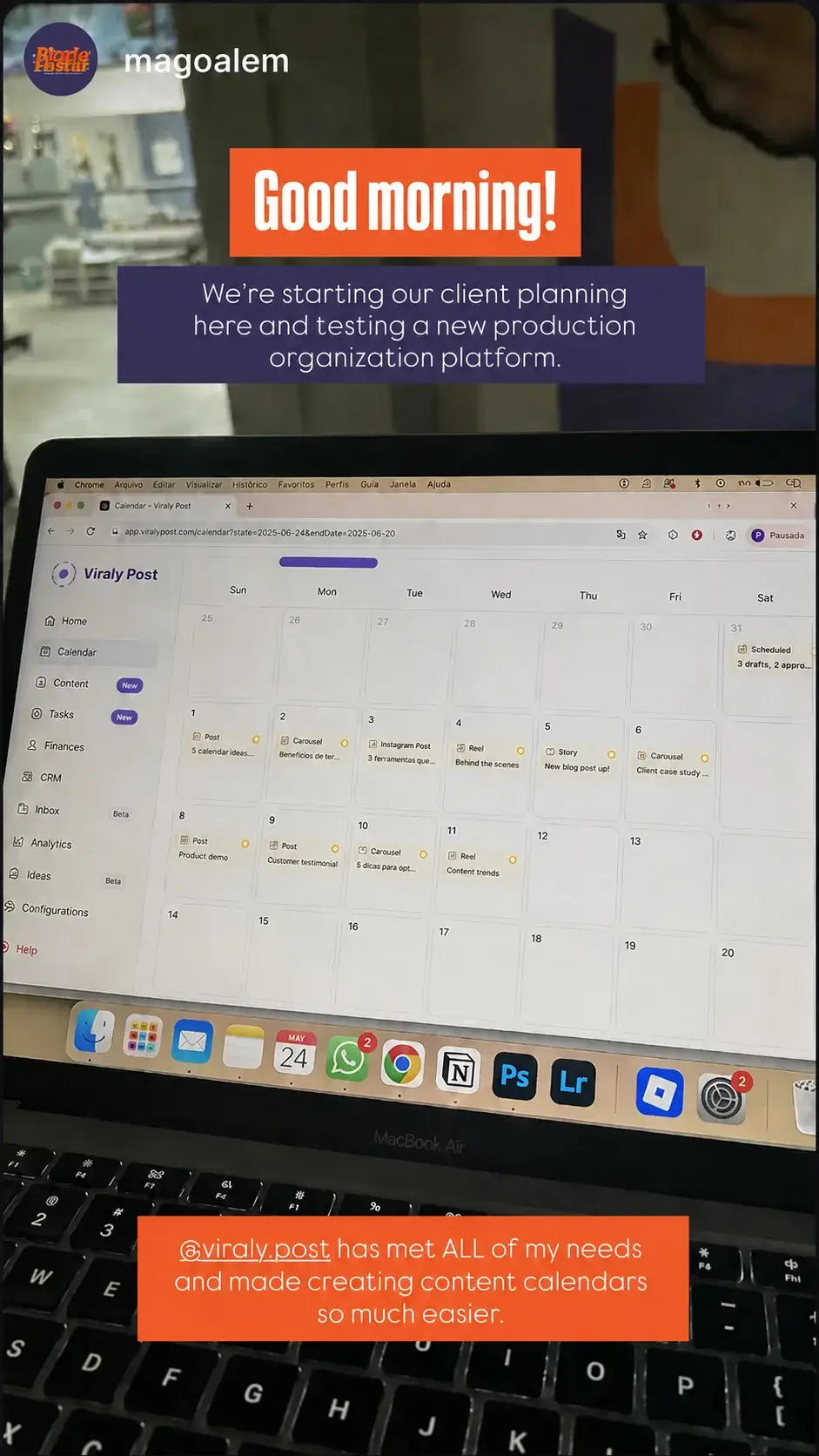 Customer story by @magoalem
